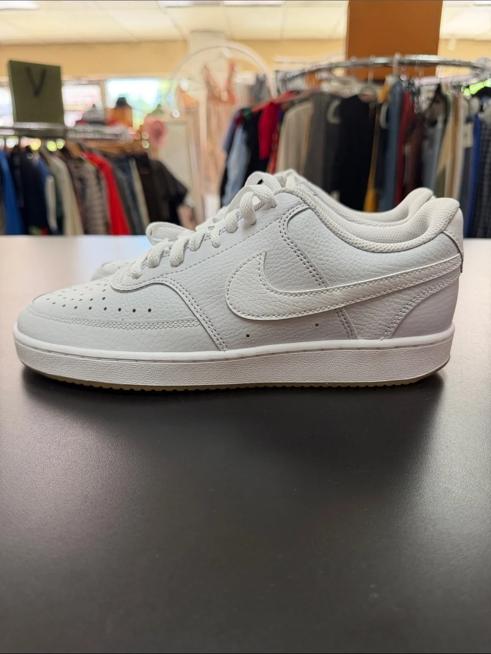 Nike White Low-Top Leather Sneakers